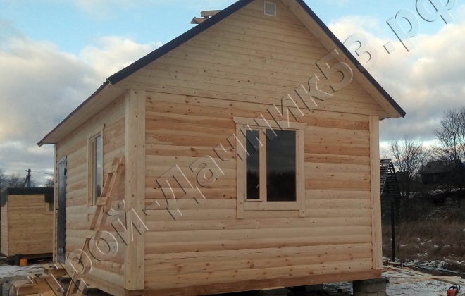 3 брусовой дом од-1, 6×4, 24 м², ярославская область, угличский район, деревня грибаново (3)